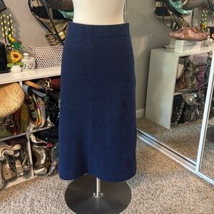 Blue Knit Skirt